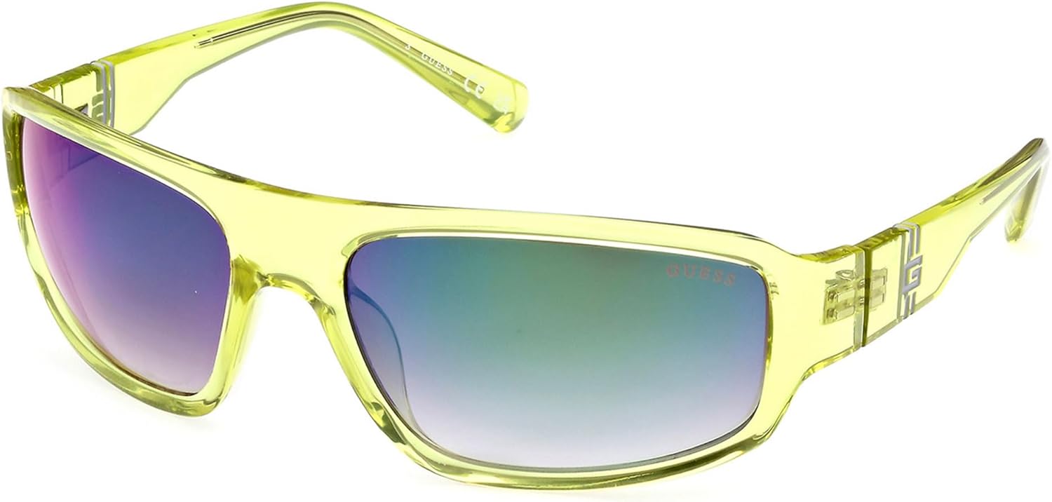 

GUESS Мужские солнцезащитные очки, Shiny Yellow/Smoke