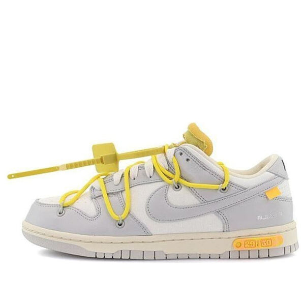 

Кроссовки x off white dunk low Nike, серый