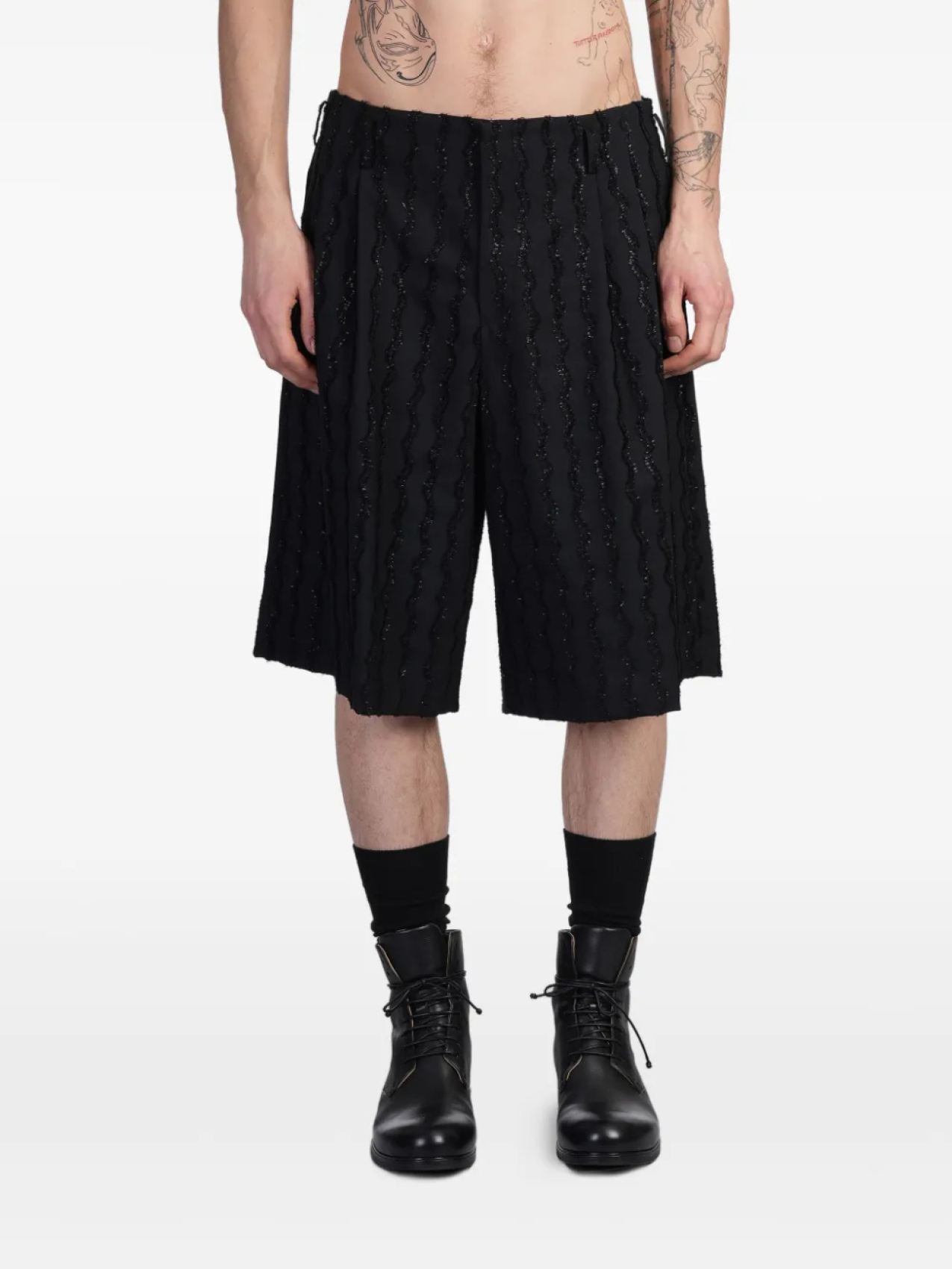 

Шерстяные шорты Comme des Garçons Homme Plus, черный