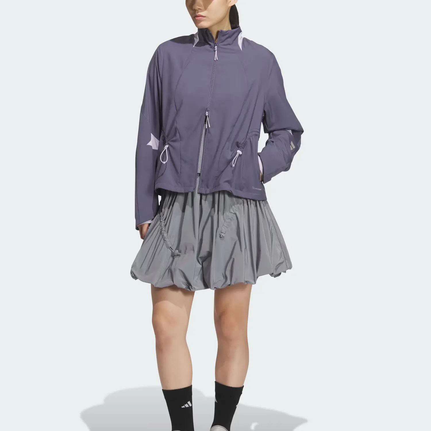 Adidas ФУТЮР СТАЙЛ Тканая куртка, Soft Violet/Light Purple — фото 2