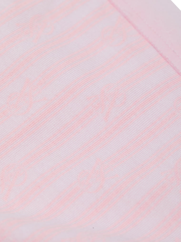 Трусики-Слипы из эластичного хлопка с высоким вырезом Victoria'S Secret, smooth pretty blossom stripes — фото 4