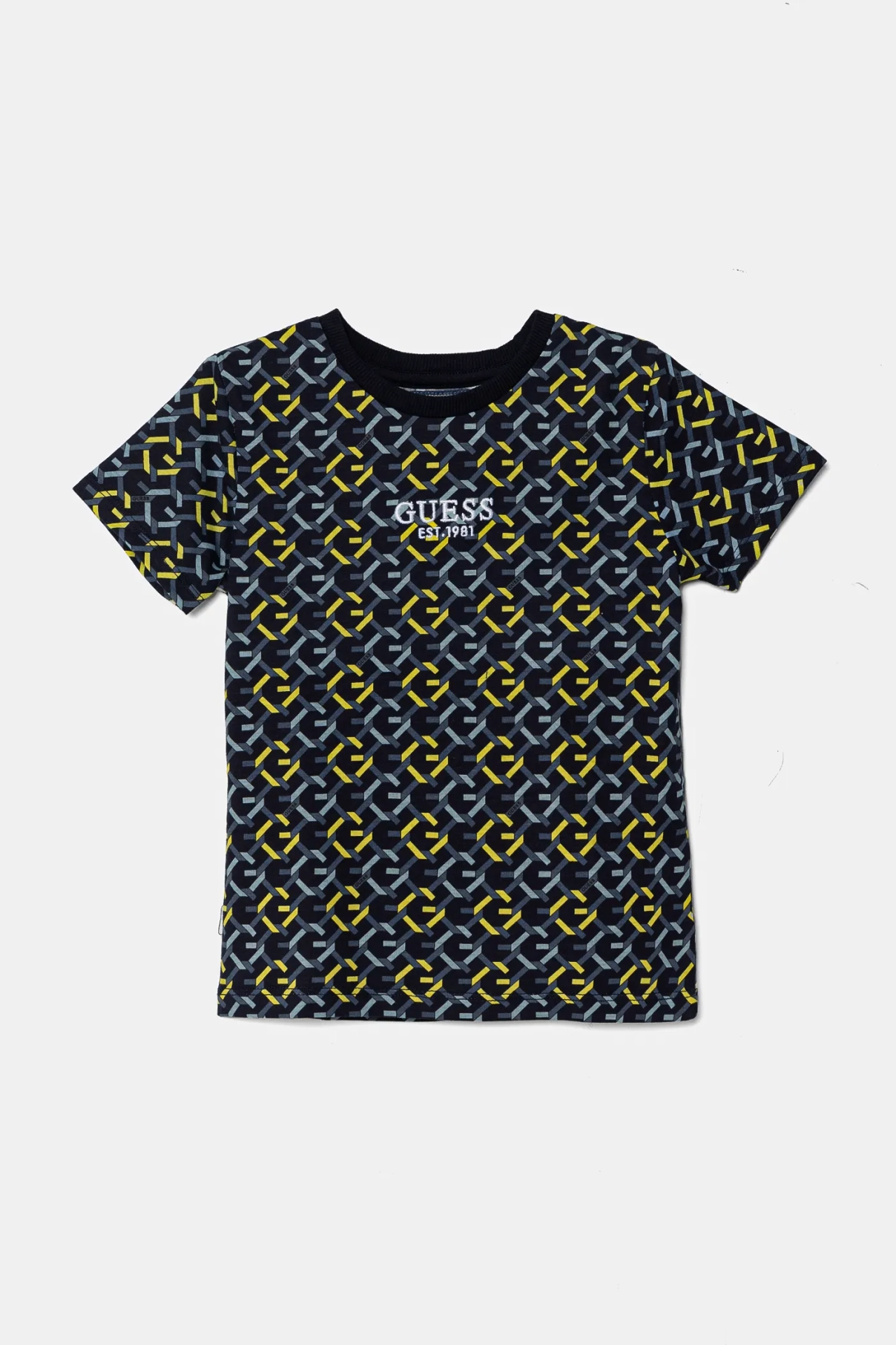 

Хлопковая футболка для детей Guess, темно-синий