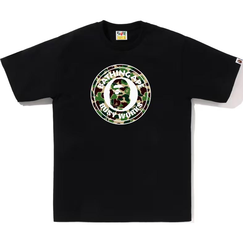 

Футболка с камуфляжным принтом A BATHING APE, черный