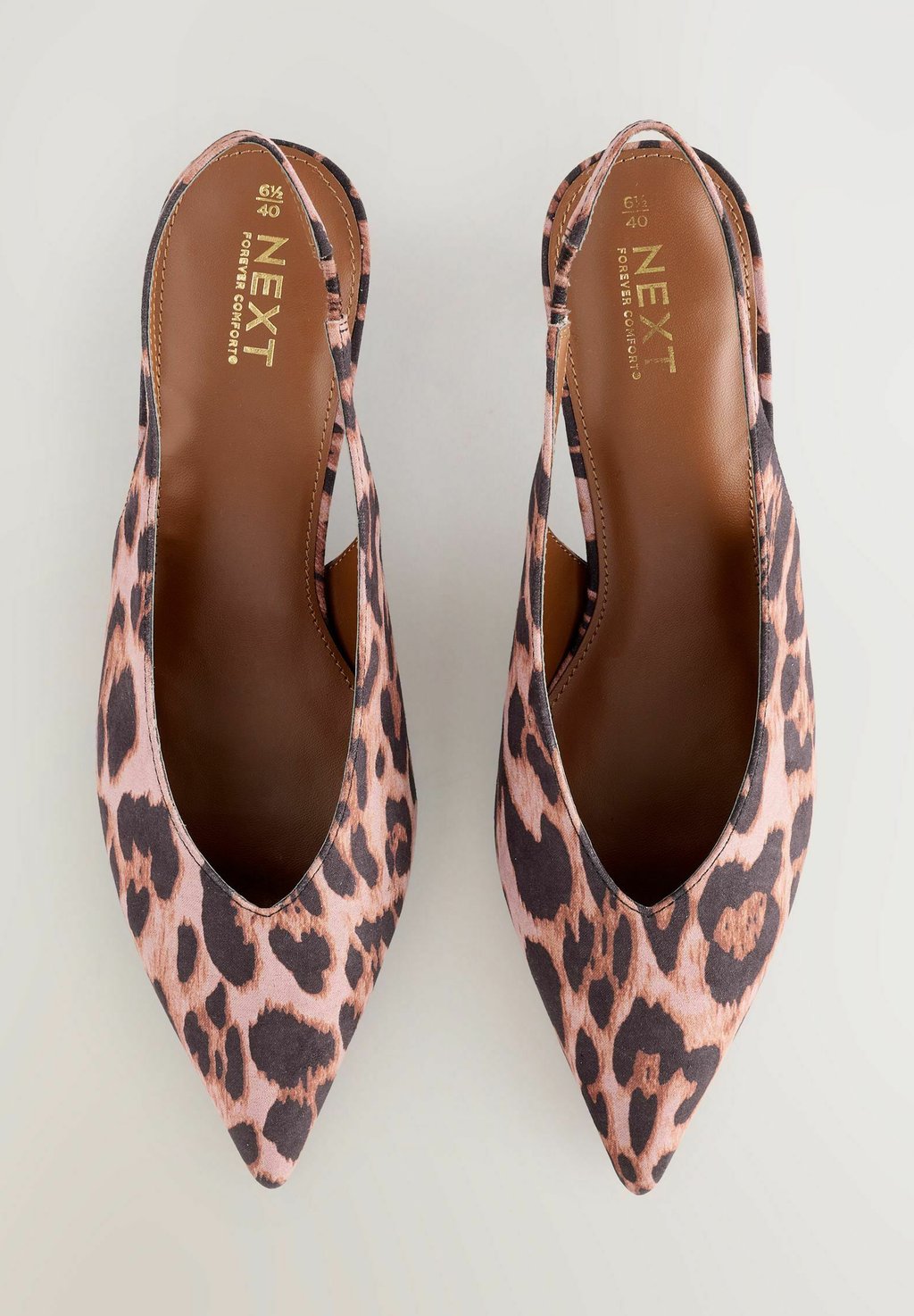 Классические туфли на каблуке STANDARD WIDE FIT - FOREVER COMFORT POINT TOE LOW WIDE Next, коричневый — фото 4