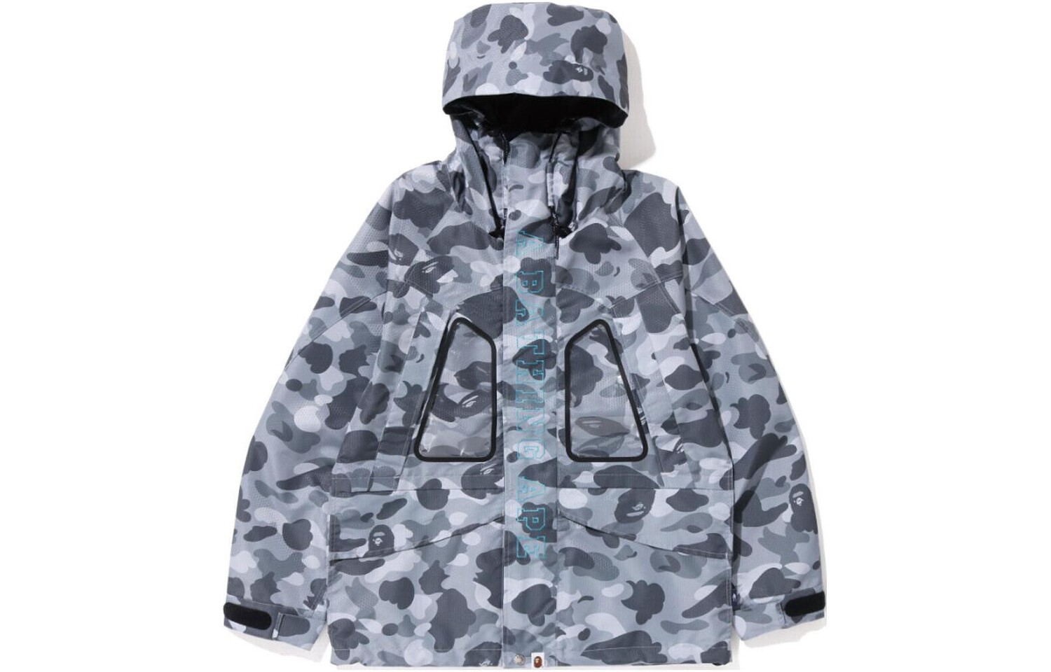 Куртка для сноуборда BAPE Honeycomb Camo A Bathing Ape, серый — фото 3