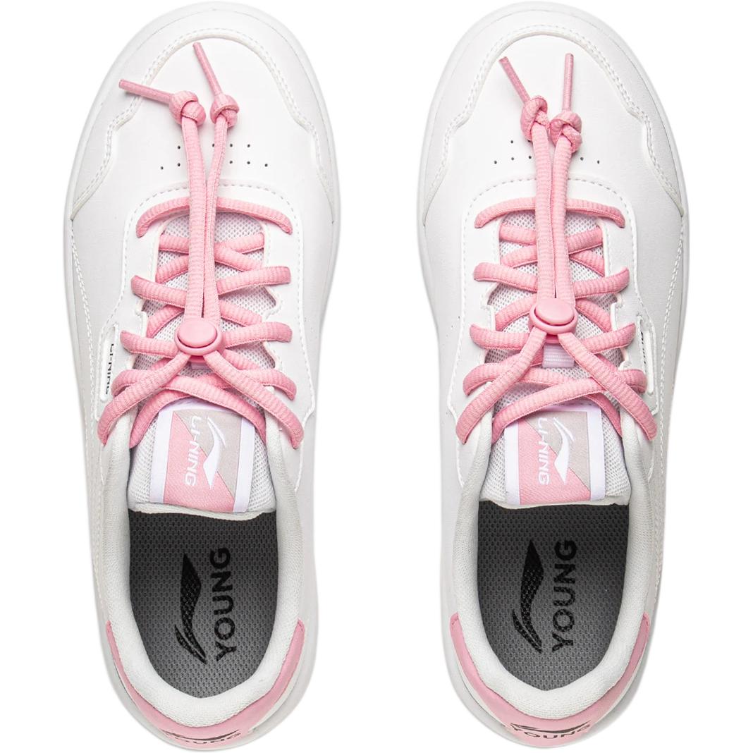 Детские скейтерские кроссовки Sports Life Collection LINING YOUNG, розовый/белый — фото 4