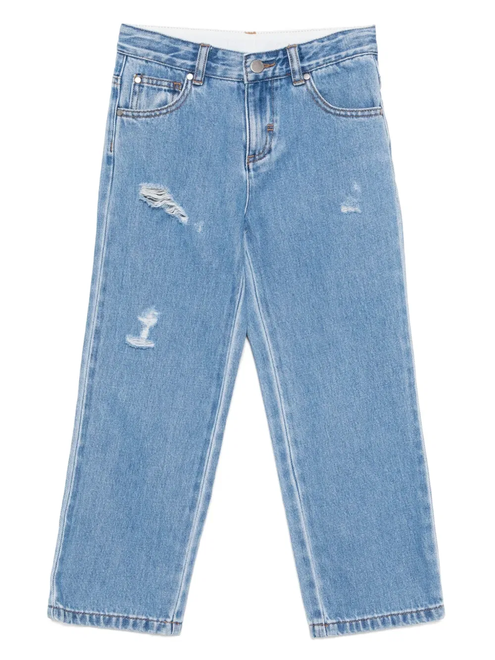 Джинсы прямого кроя Stella Mccartney Kids, синий