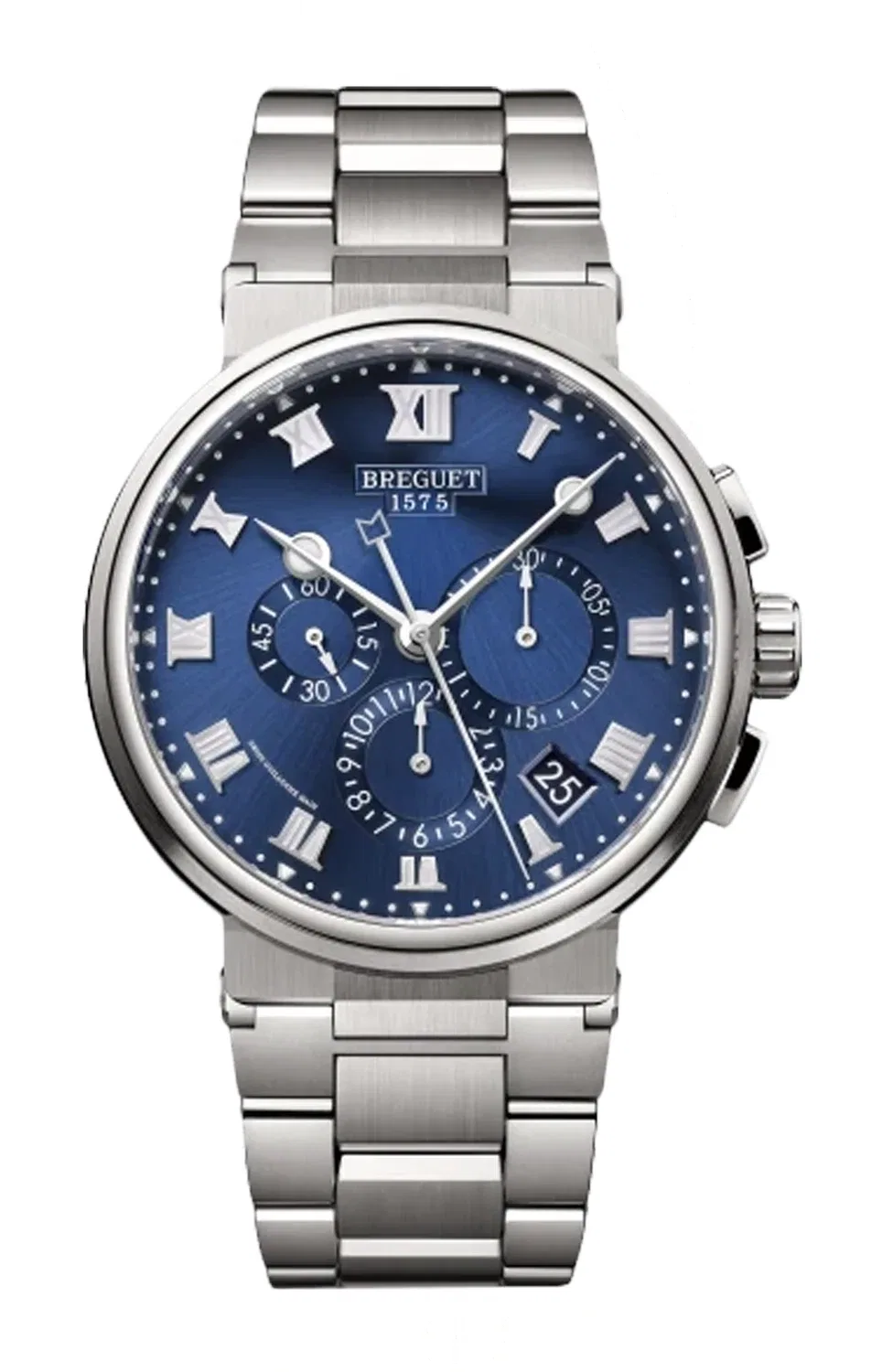 МАРИНА ХРОНОГРАФ 5527 - 5527TI/Y1/TW0 BREGUET, серебряный
