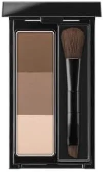 Набор для макияжа бровей Kate Designer Eyebrow 3D EX-13, 3 шт., пудра, кисть, серо-коричневый — фото 2