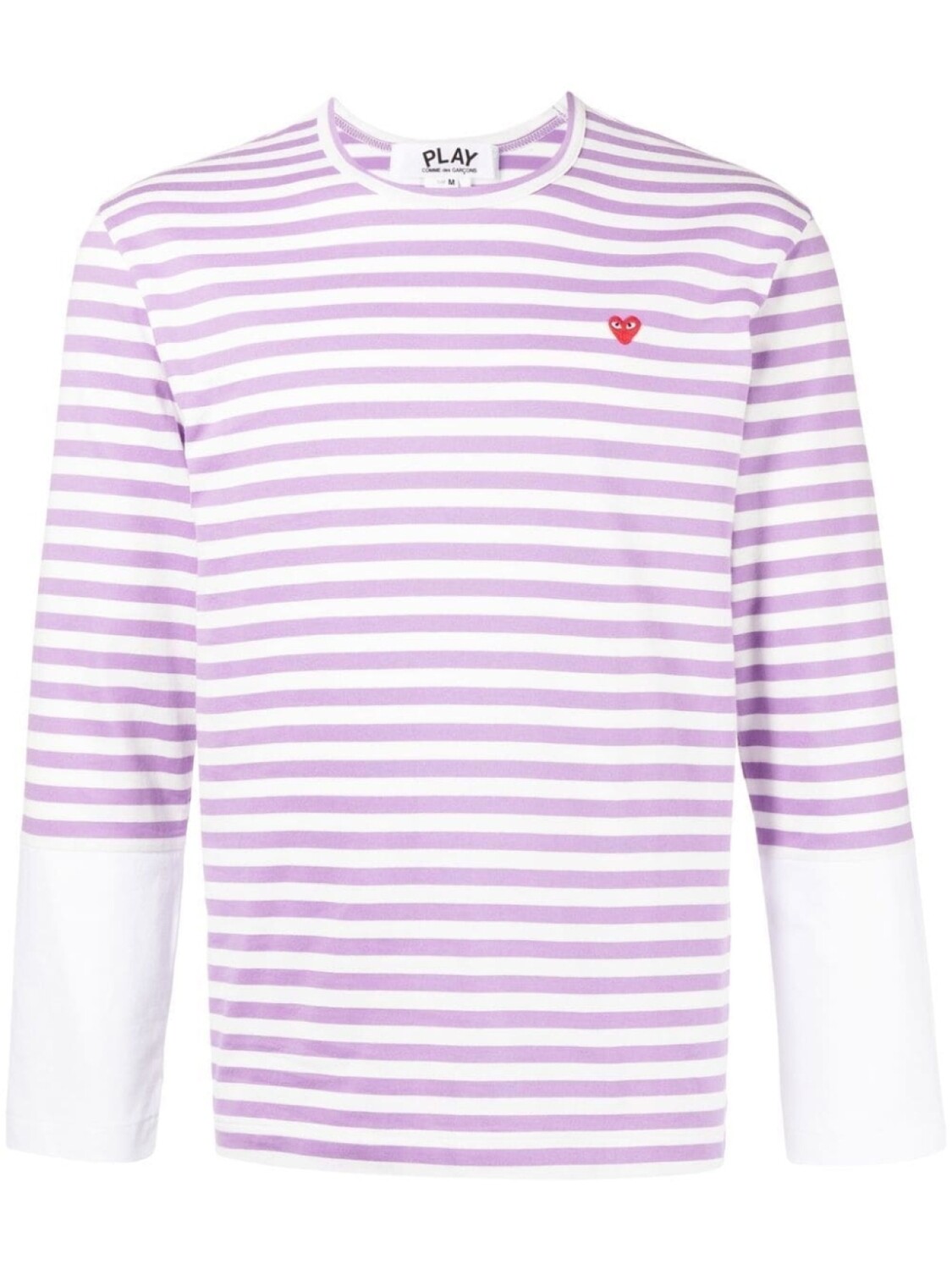 

Полосатая футболка с длинными рукавами Comme Des Garçons Play, фиолетовый