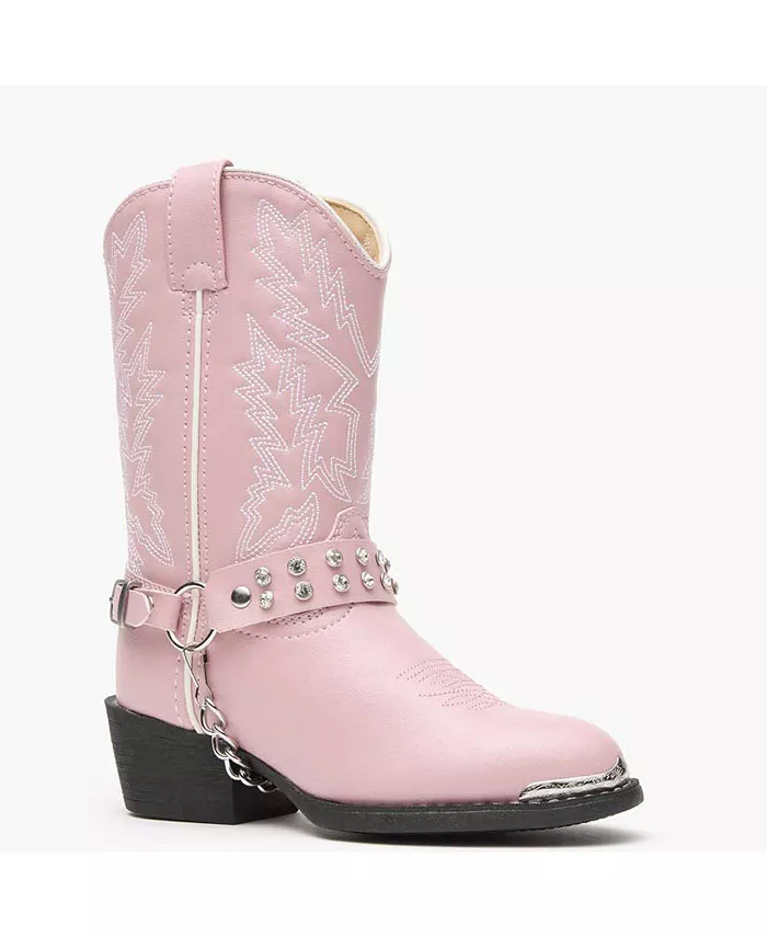 

Детские ботинки в стиле вестерн со стразами Lil' Pink Durango, розовый