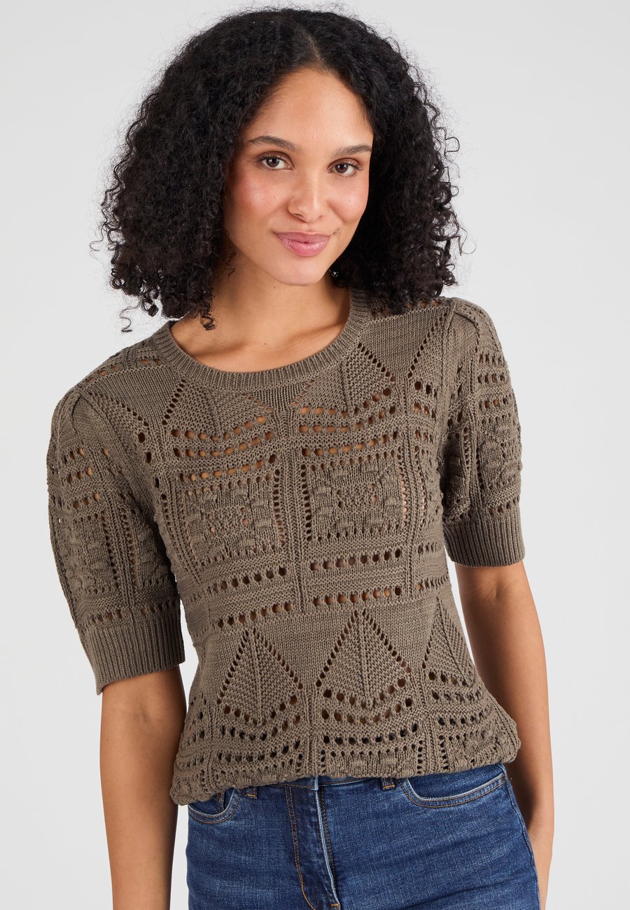 

Футболка Damart Print T-shirt, Taupe/Taupe