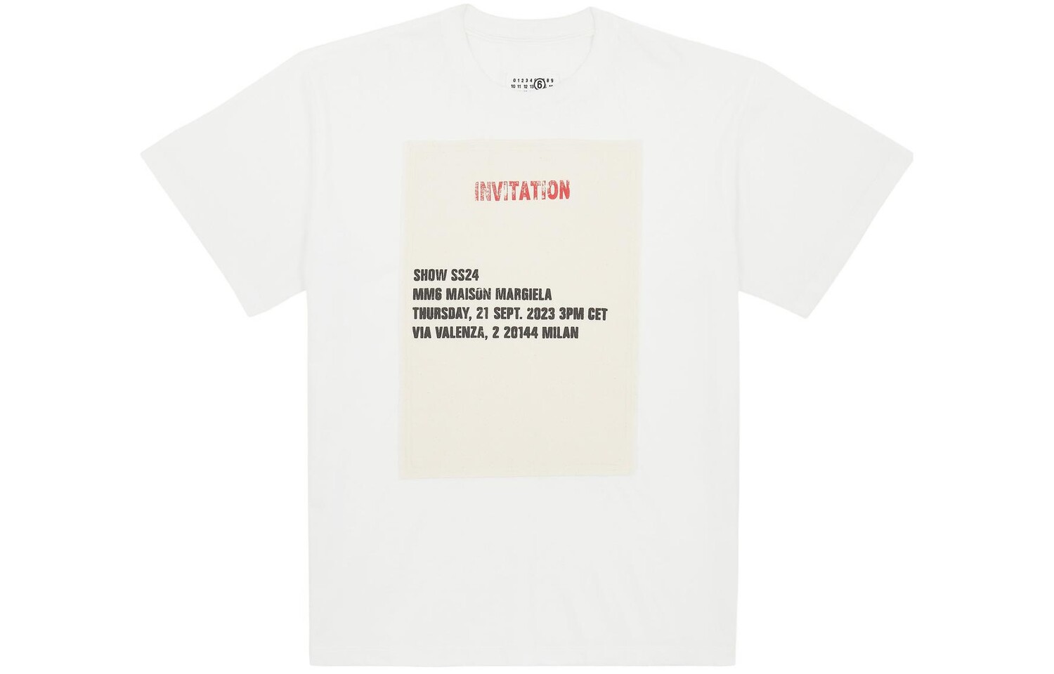 

Футболка унисекс белая Mm6 Maison Margiela, белый