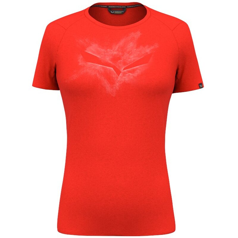 

Рубашка сухая меловая с футболкой Salewa, цвет flame melange 1506