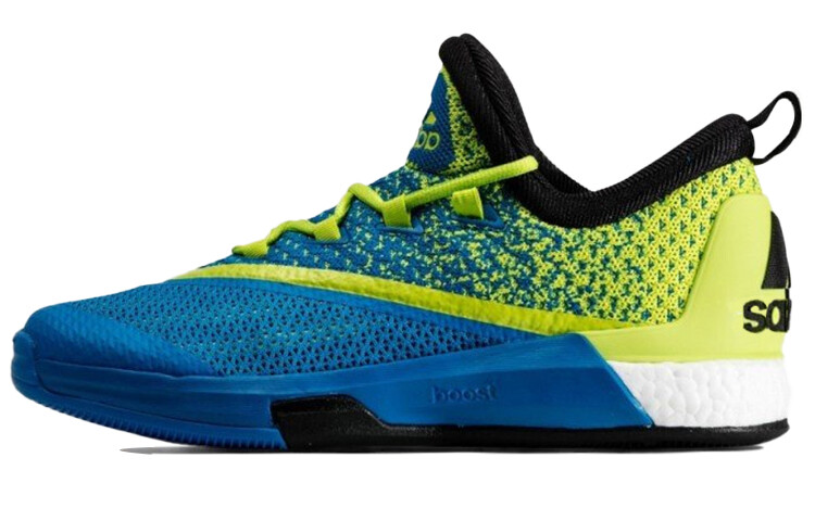 

Баскетбольные кроссовки Crazylight Boost мужские низкие синие/желтые Adidas