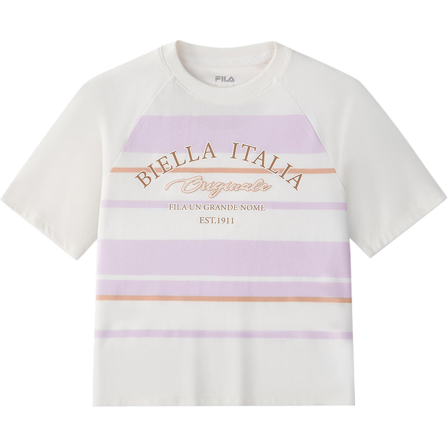 

Классическая футболка Lifestyle SS25 для подростков FILA KIDS, белый