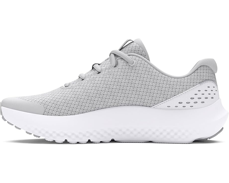 Кроссовки Under Armour Kids Surge 4 Sneakers, цвет Halo Gray/White/Iridescent — фото 4