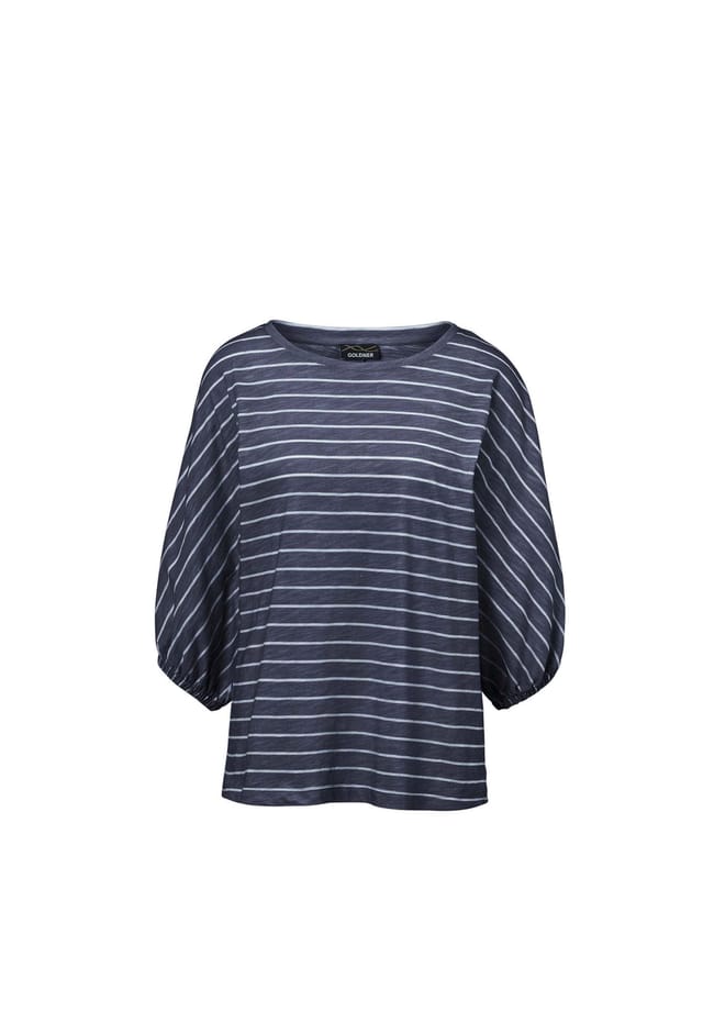 

Короткий размер: рубашка из фасонной пряжи Goldner, мультиколор