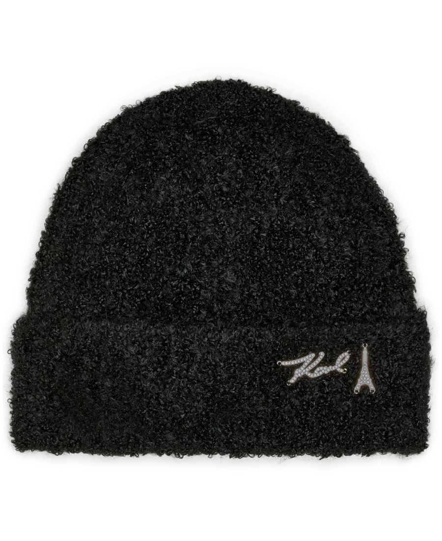 

Женская шапка-бини с отворотом KARL LAGERFELD PARIS, Black