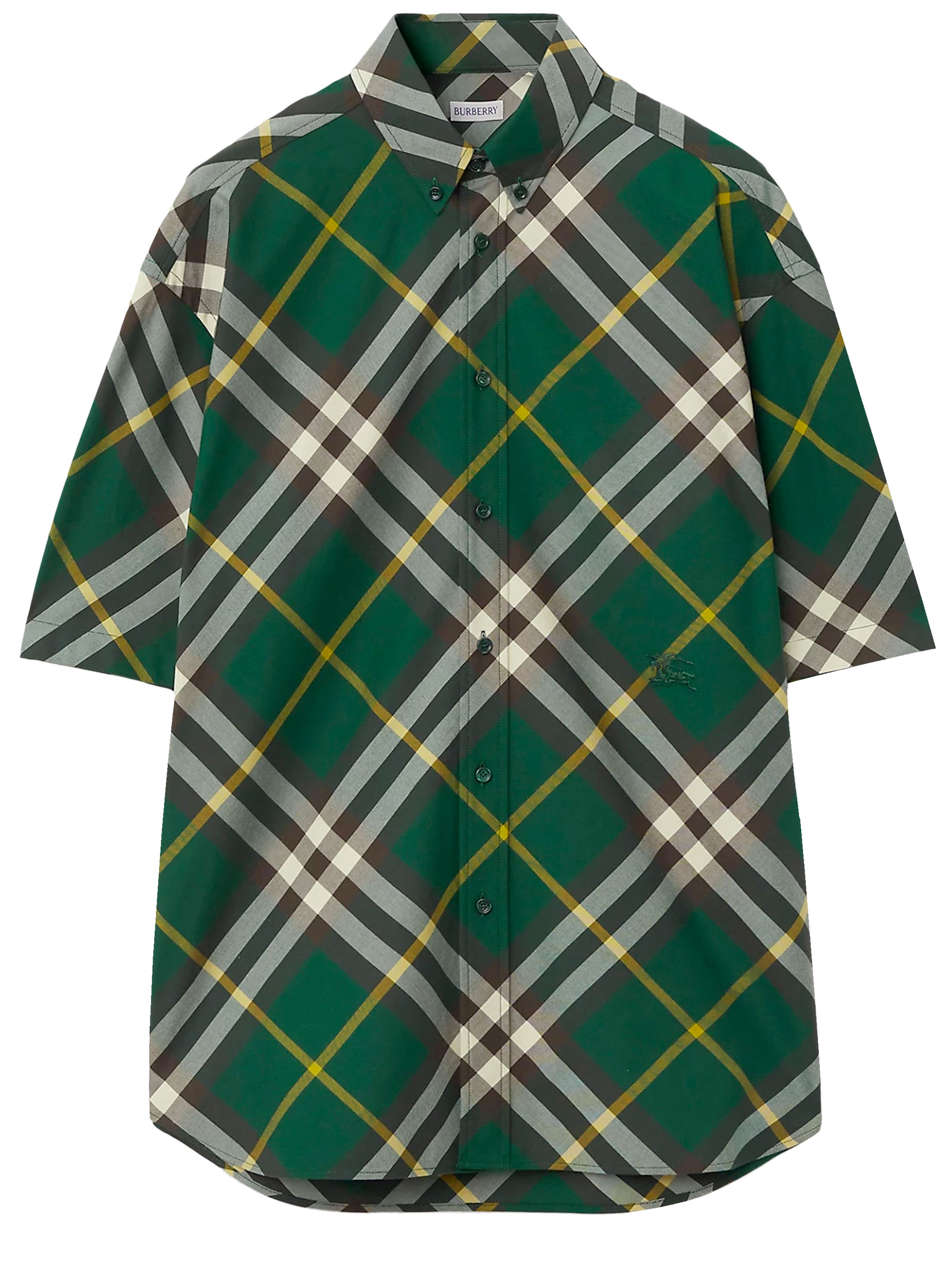 

Рубашка Burberry Check cotton, зеленый