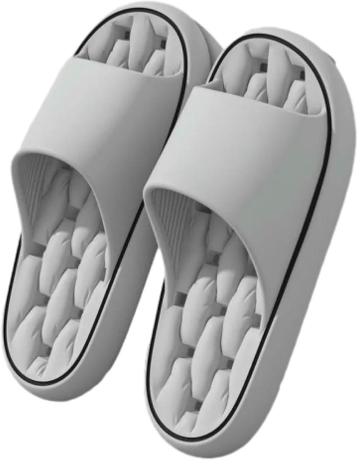 

Мужские и женские черные и серые нескользящие домашние тапочки для ванной, унисекс, дышащие, мягкие, для бассейна и душа Zeraoke