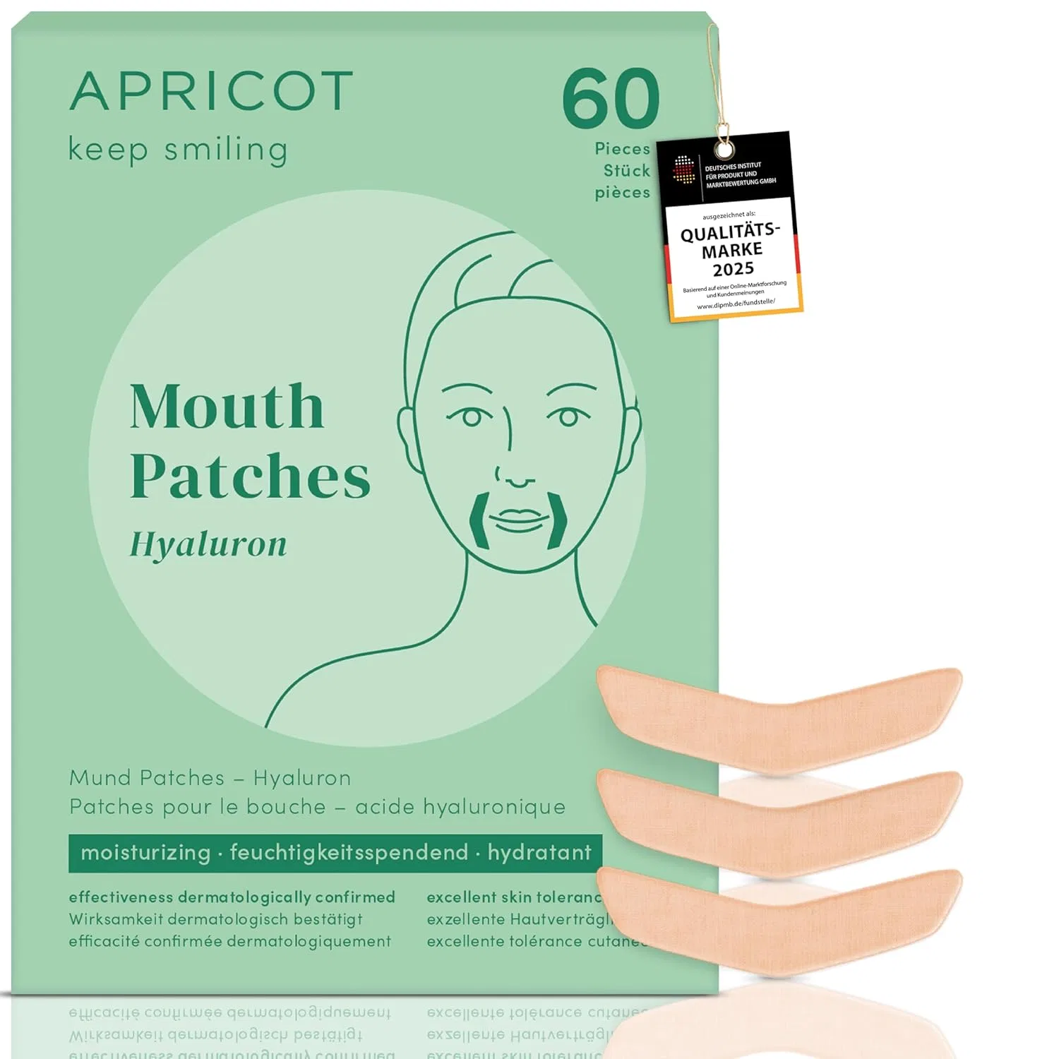 Набор из 60 антивозрастных патчей APRICOT от морщин вокруг рта Apricot Beauty & Healthcare