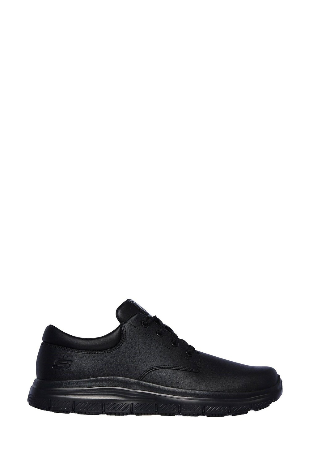 Мужские нескользящие туфли Flex Advantage Fourche для работы Skechers, черный — фото 2