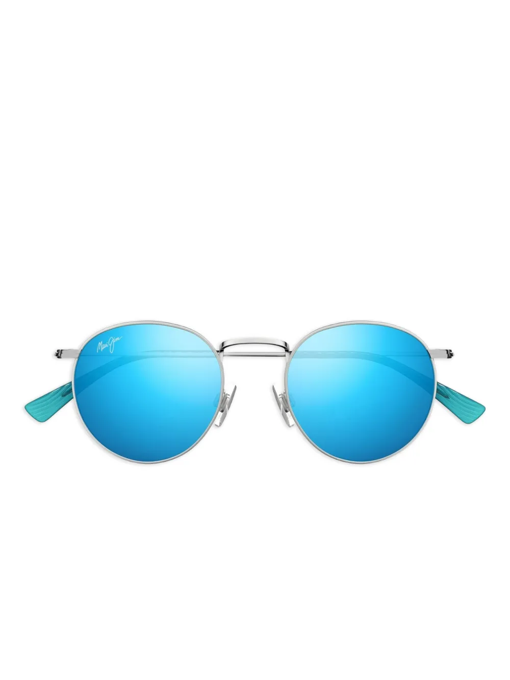 

Солнцезащитные очки в круглой оправе Maui Jim, серебристый