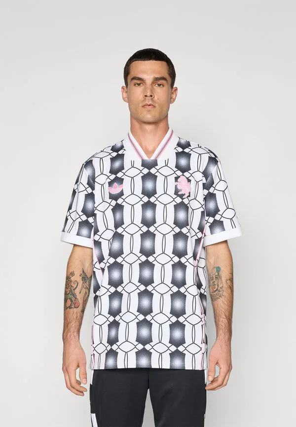 Футболка "ювентус турин" в стиле lifestyle, клубная одежда Adidas Performance, White/Black — фото 3