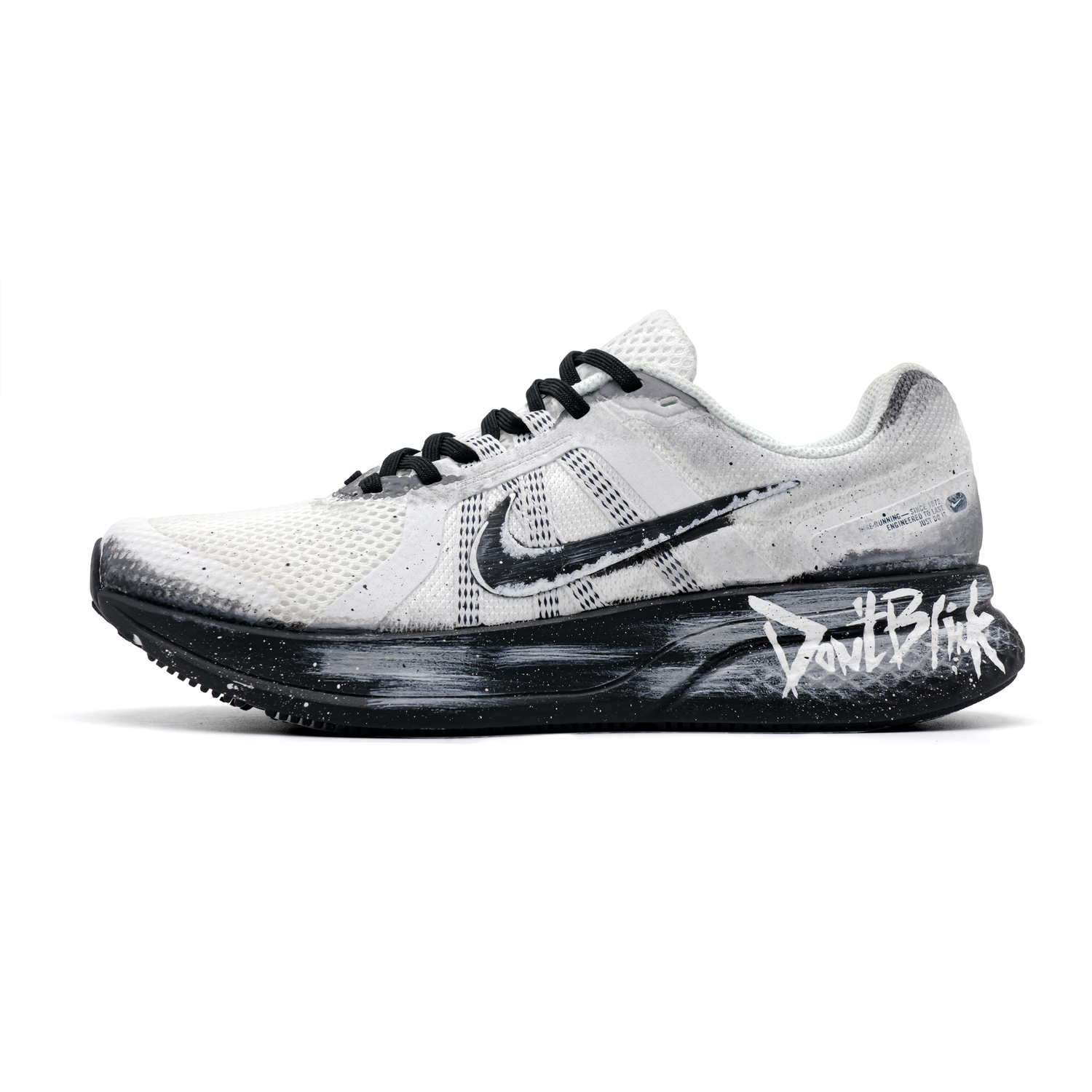 

Nike Мужские кроссовки Casual Running Shoes низкие, черно-белые, устойчивые к истиранию, дышащие