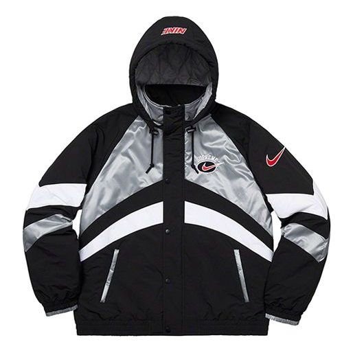 

Куртка Supreme SS19 x Nike Hooded Sport Jacket Crossover waterproof Nylon hooded track Jacket Unisex Silver, серебряный, Серебристый, Куртка Supreme SS19 x Nike Hooded Sport Jacket Crossover waterproof Nylon hooded track Jacket Unisex Silver, серебряный