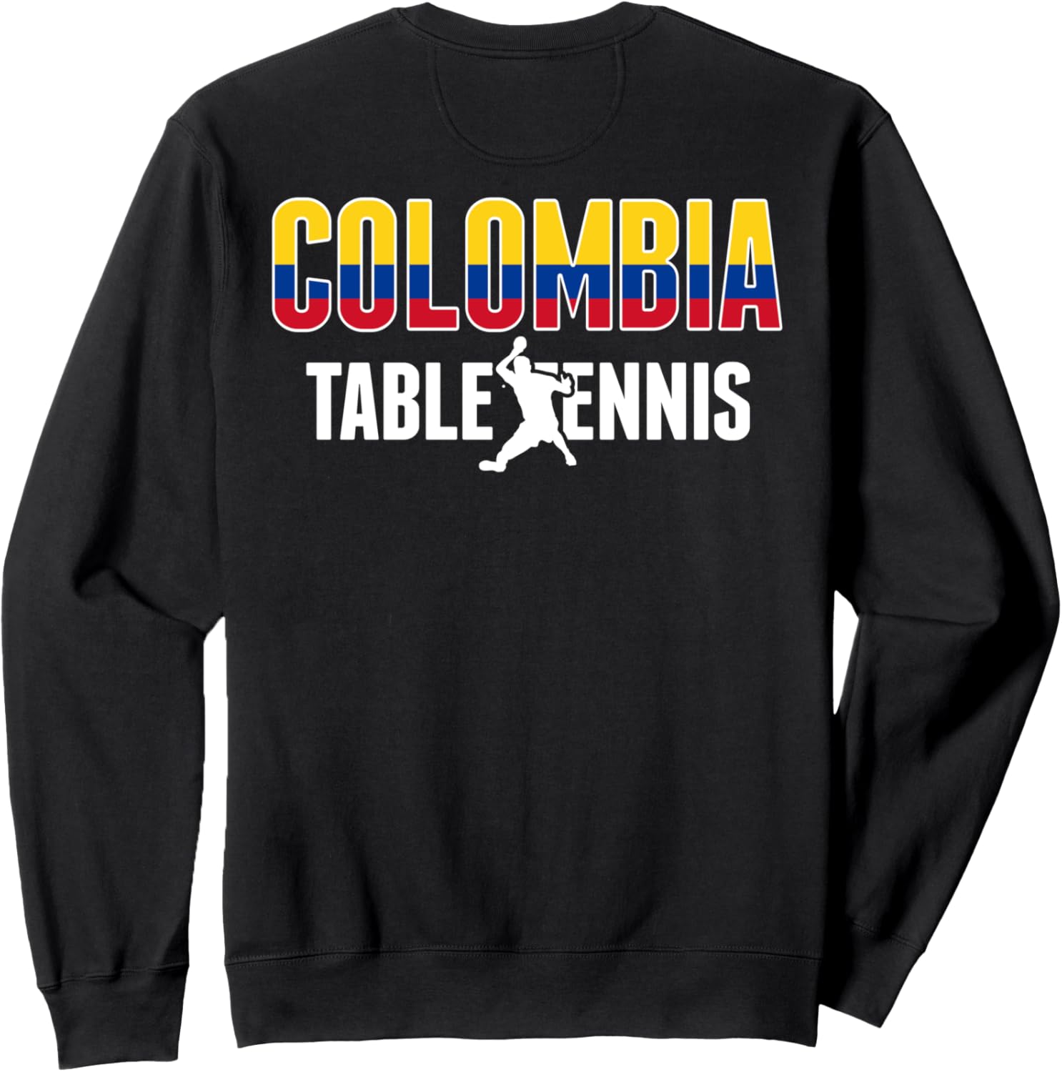 

Толстовка болельщика настольного тенниса «Колумбия», толстовка с флагом Колумбии и изображением пинг-понга G2T Colombia Summer Sports Table Tennis, черный