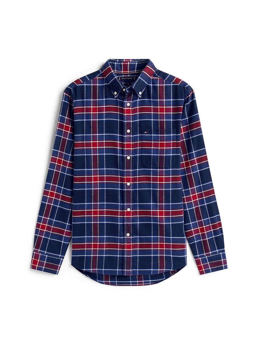 

Рубашка на пуговицах классического кроя TOMMY HILFIGER Tartan, синий