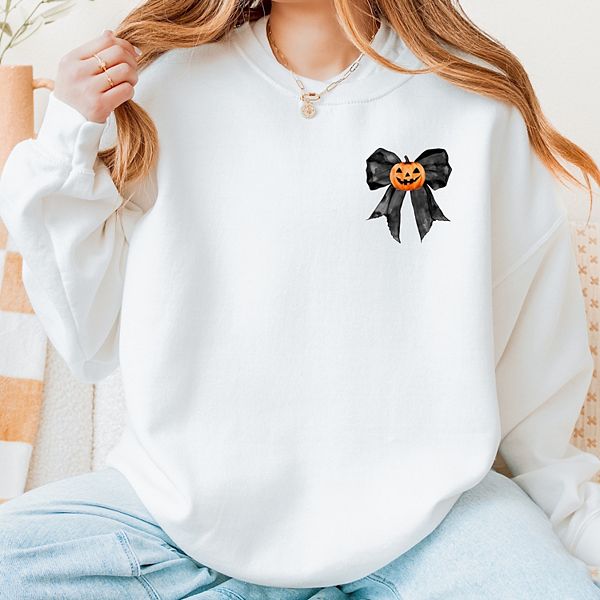 

Свитшот с принтом Haunted house coquette chart Simply Sage Market, White