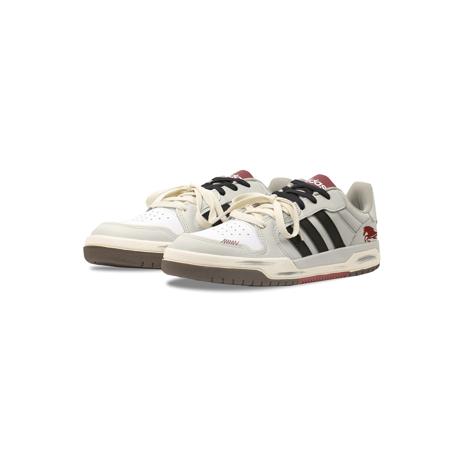 Adidas ENTRAP Три Королевства Нефритовая Магнолия Белый Дракон Лошадь Искусственная Кожа — фото 4
