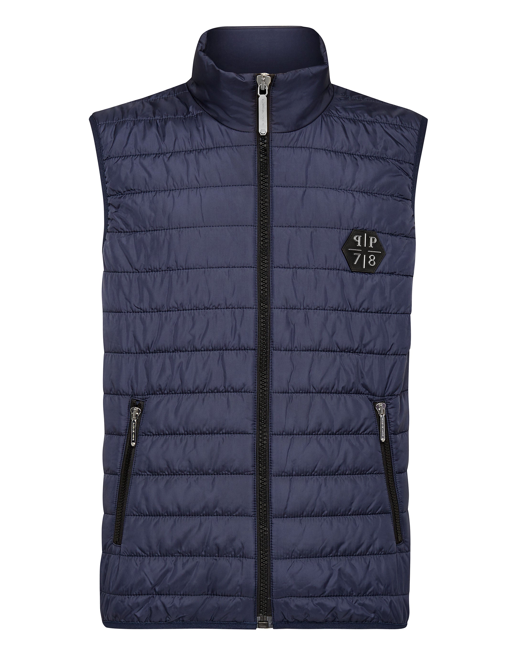 

Короткий жилет PHILIPP PLEIN, темно-синий