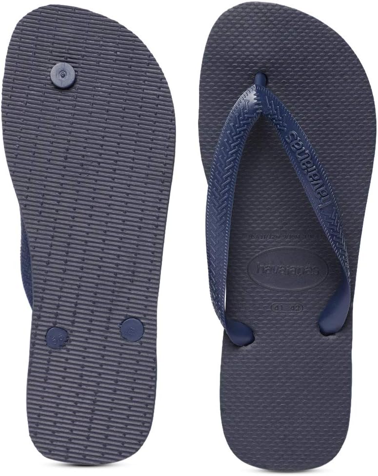 Лучшие шлепанцы унисекс от Havaianas, темно-синий — фото 3