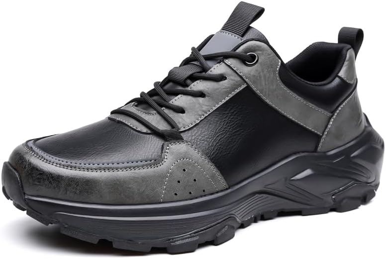 

Мужские кроссовки осенние с толстой подошвой, повседневные спортивные обувь для мужчин, водонепроницаемые кроссовки, размеры 39-44 Sfwarmart, серый