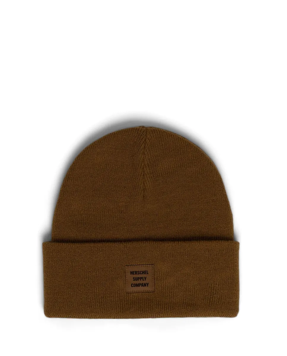 

Вязаный ребристый унисекс-шлем коричневого цвета Herschel, коричневый