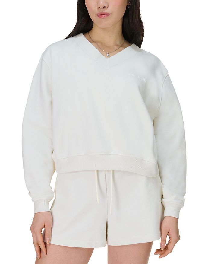 

Толстовка Revive Crop с V-образным вырезом Sweaty Betty, белый