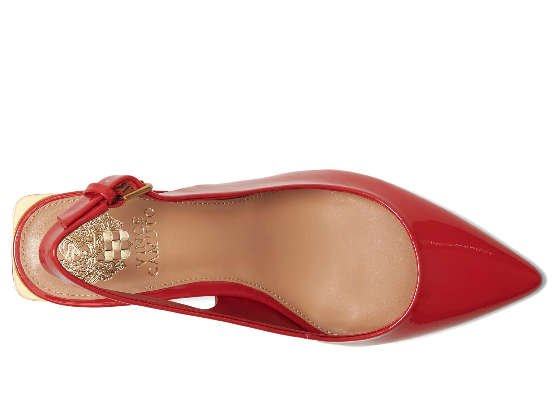 Туфли Vince Camuto Hamden Buckle Slingback Pumps, цвет Salsa — фото 2