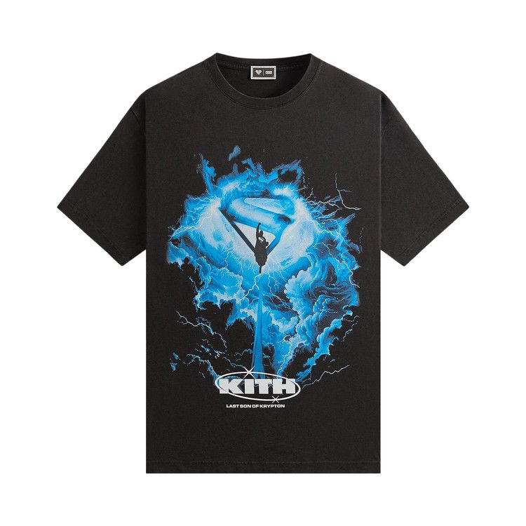 

Футболка Kith x Superman Lightning Vintage Tee, Black