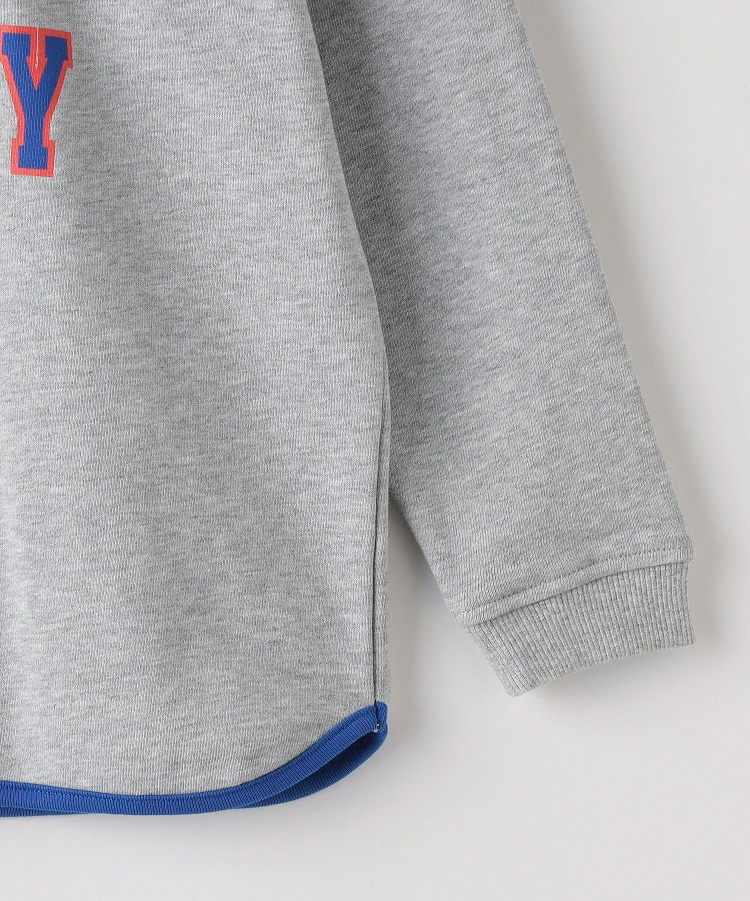 Детская толстовка SHIPS KIDS: 80-90 см / Толстовка с логотипом колледжа Piping, Top Gray — фото 4