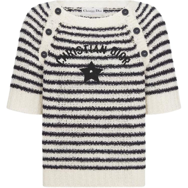 

DIOR Топ женский черно-белый