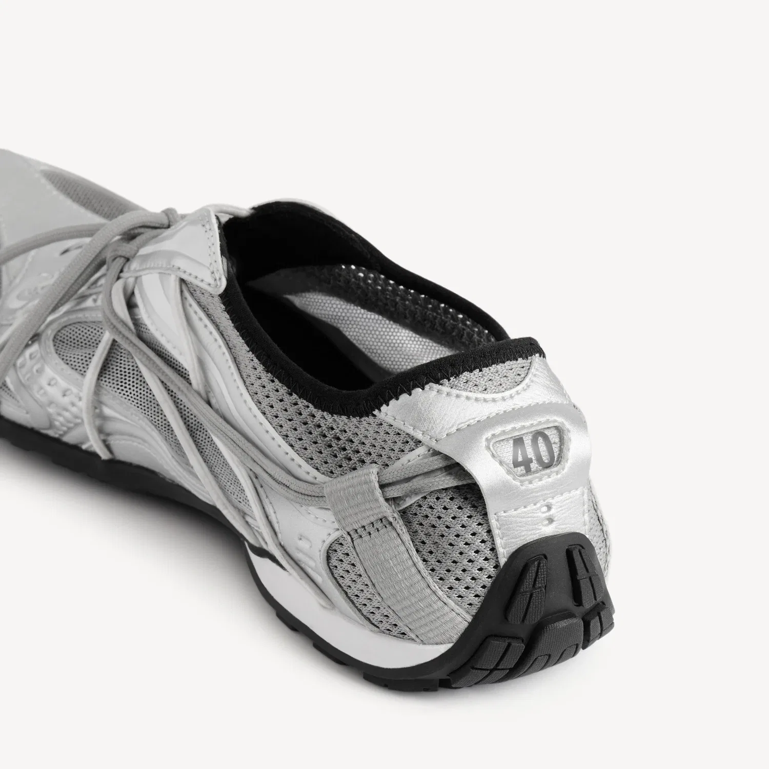 Женские кроссовки Radar Slip-on в серо-черно-белом цвете BALENCIAGA — фото 3