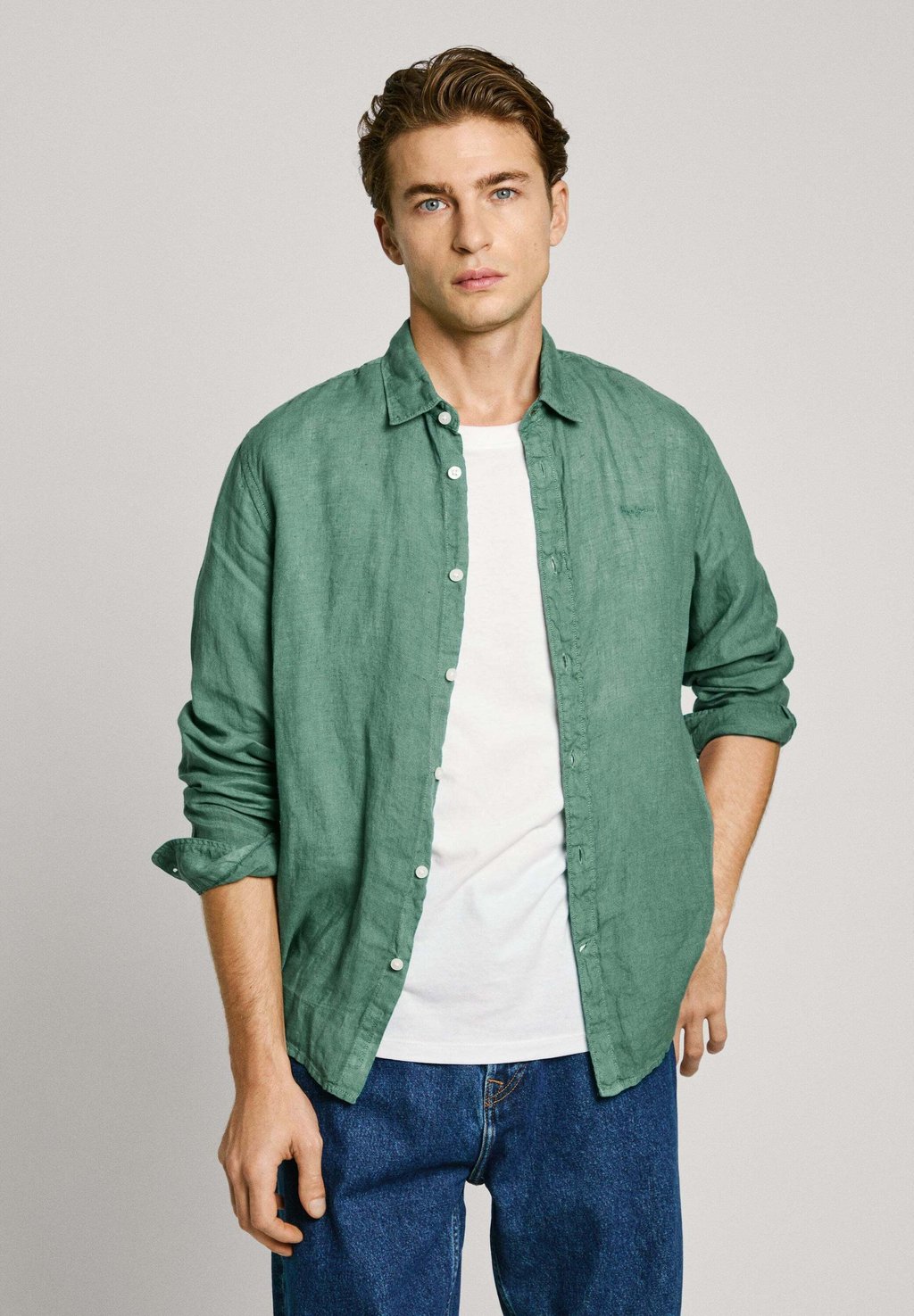 

Рубашка ARNAU Pepe Jeans, зеленый