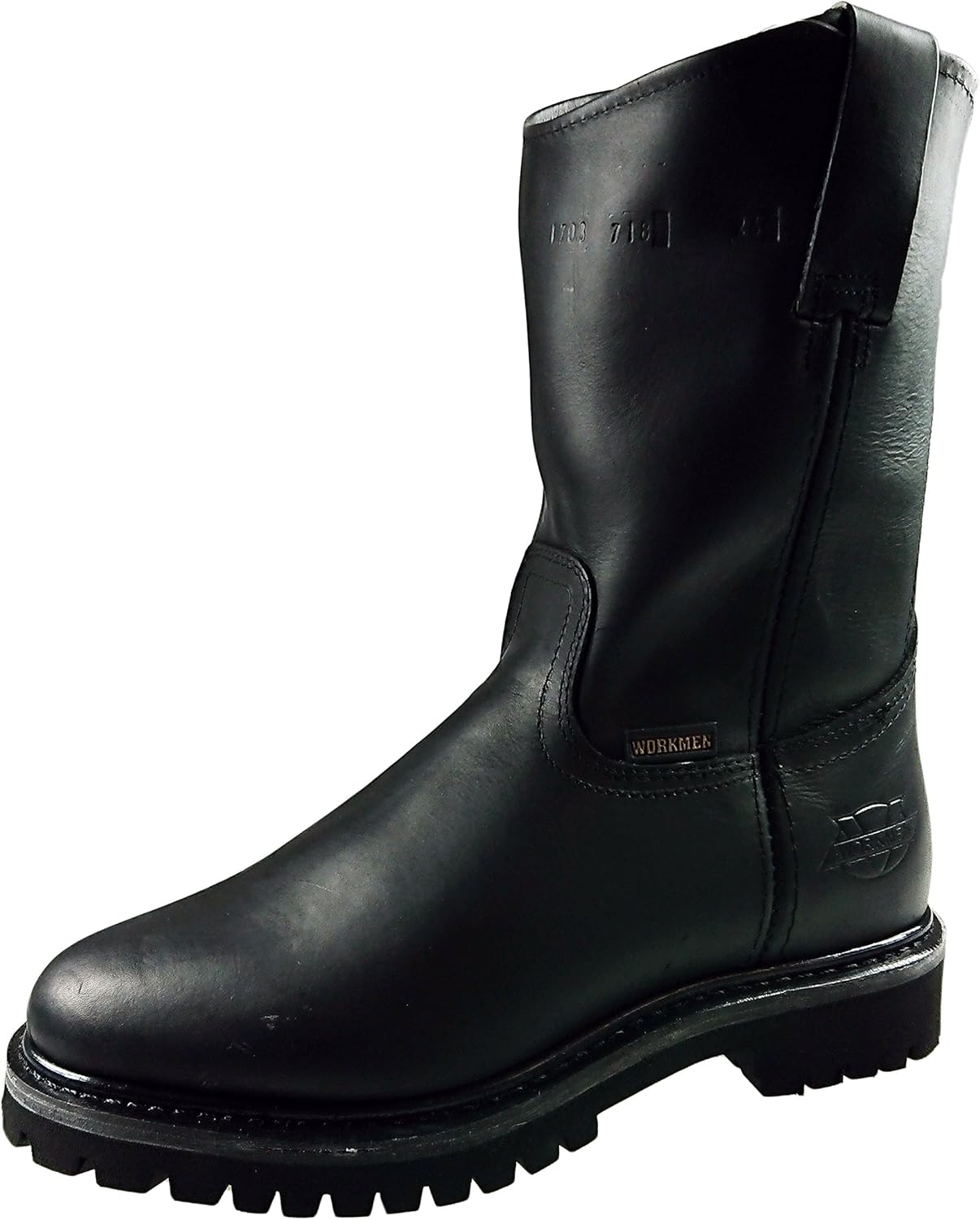 

Мужские ботинки из натуральной кожи, черные, ковбойские, слипоны Workmen-V