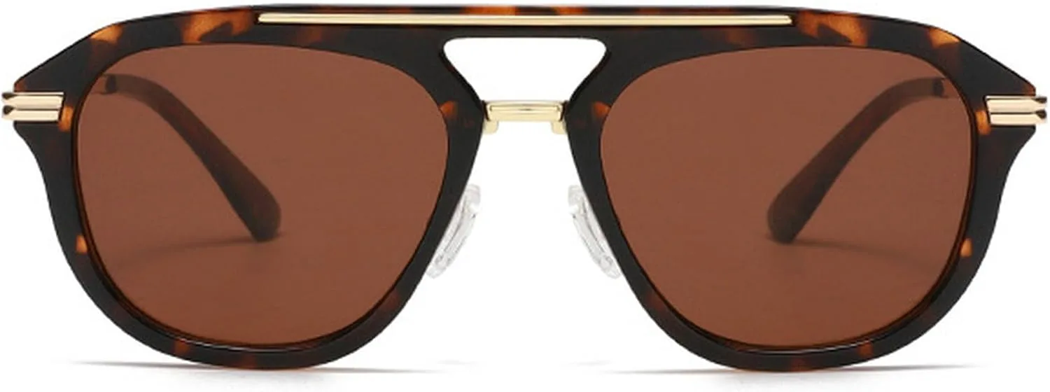 

Солнцезащитные очки-пилот для женщин и мужчин, модные солнцезащитные очки в стиле 70-х с защитой от УФ-излучения, мужские очки для рыбалки и вождения mincl, C2