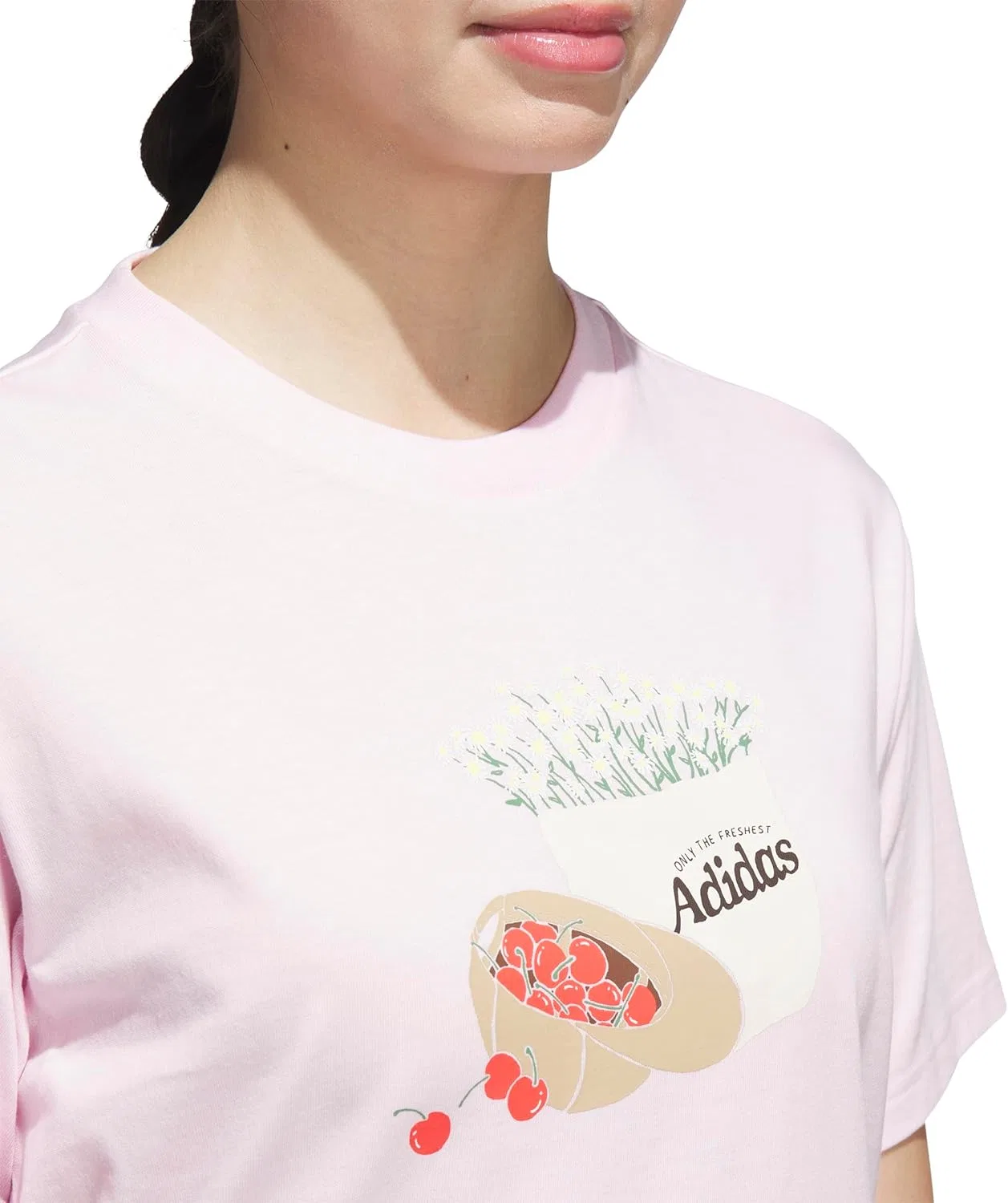 Футболка женская adidas, Clear Pink — фото 3