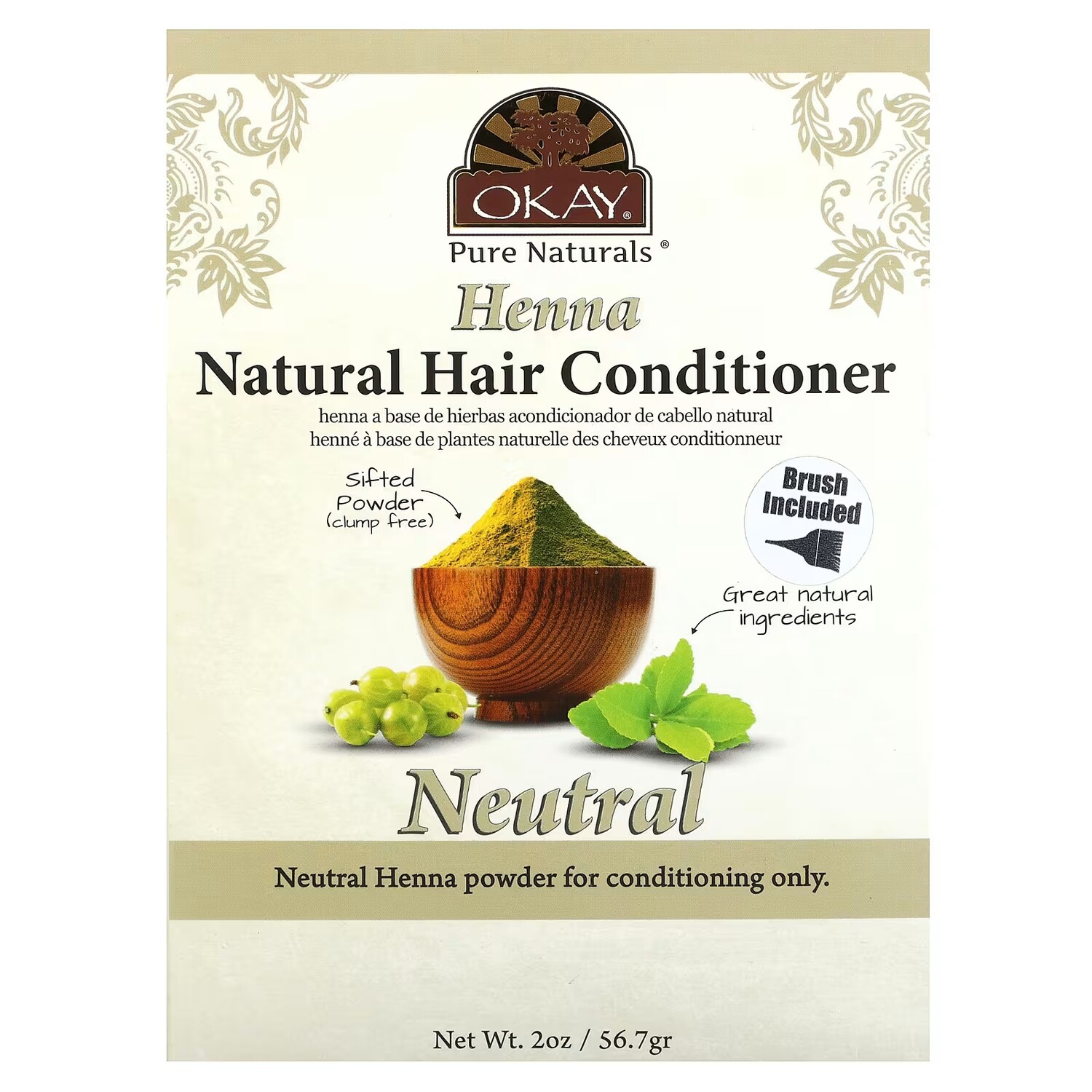 

Кондиционер для волос Okay Pure Naturals с хной